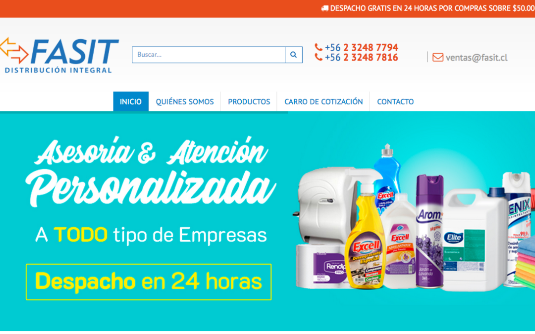 Fasit, Ventas de Artículos de limpieza en Santiago