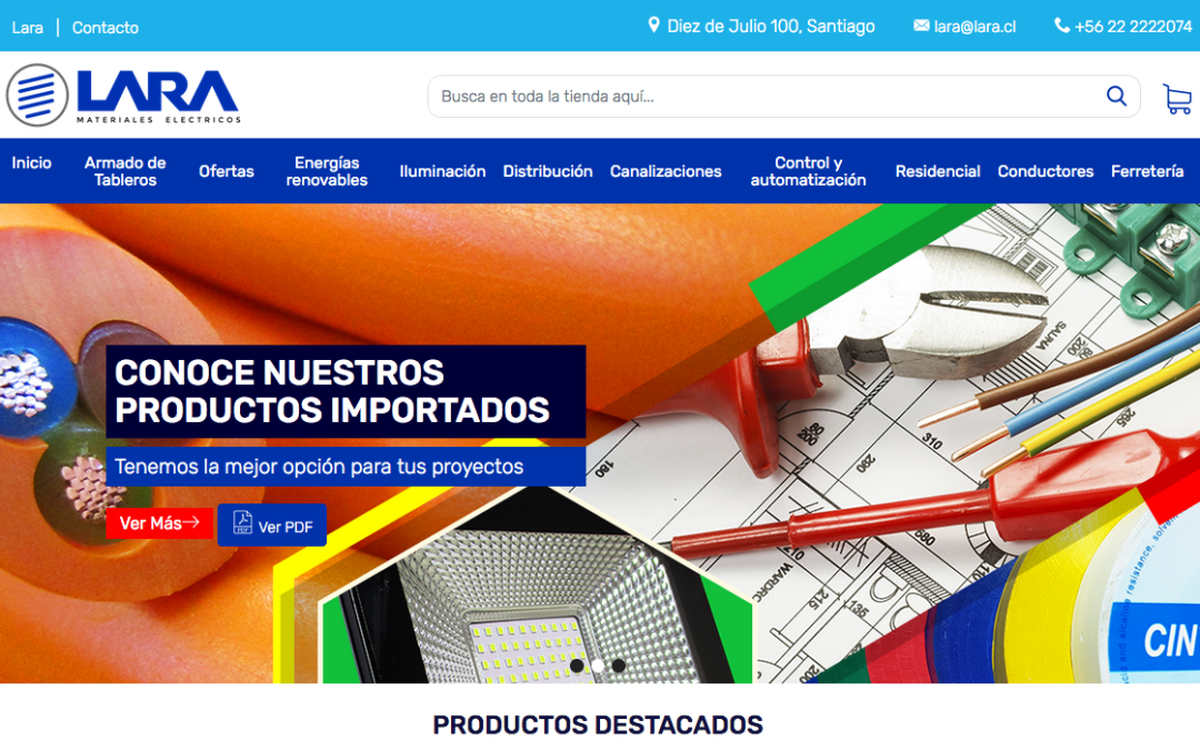 Lara, Venta de Productos de Iluminación