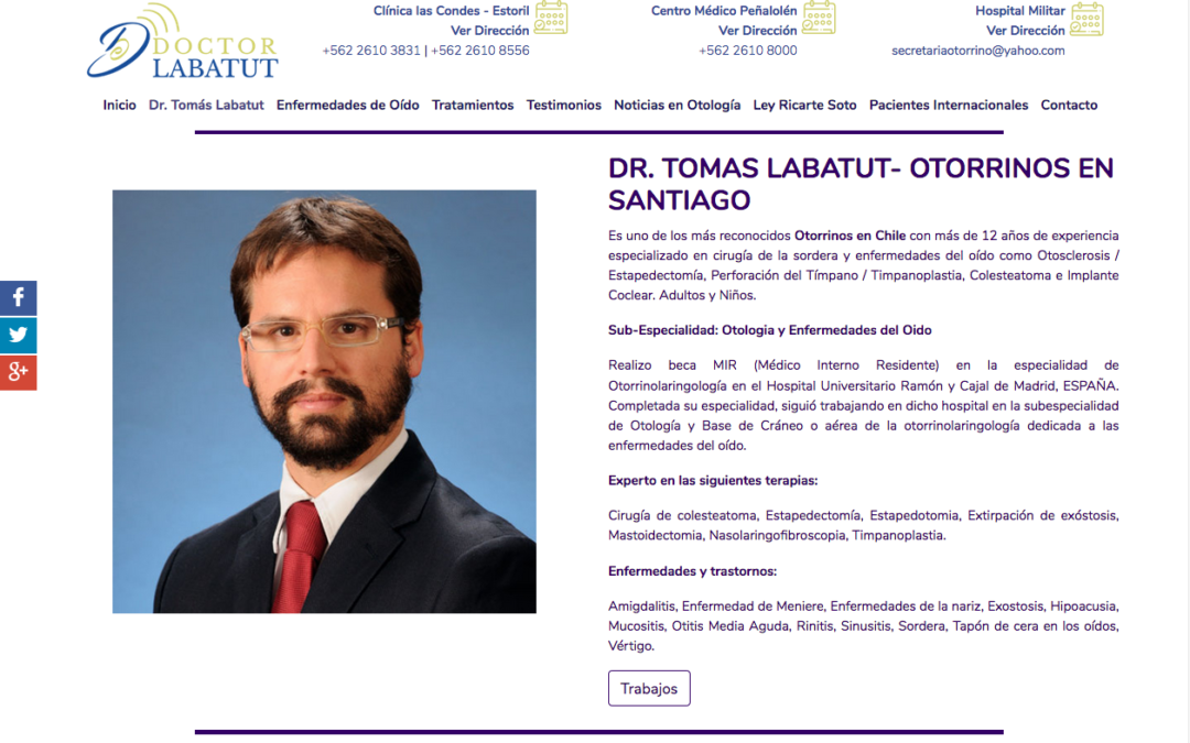 Doctor Labatut, Experto en Implante Coclear