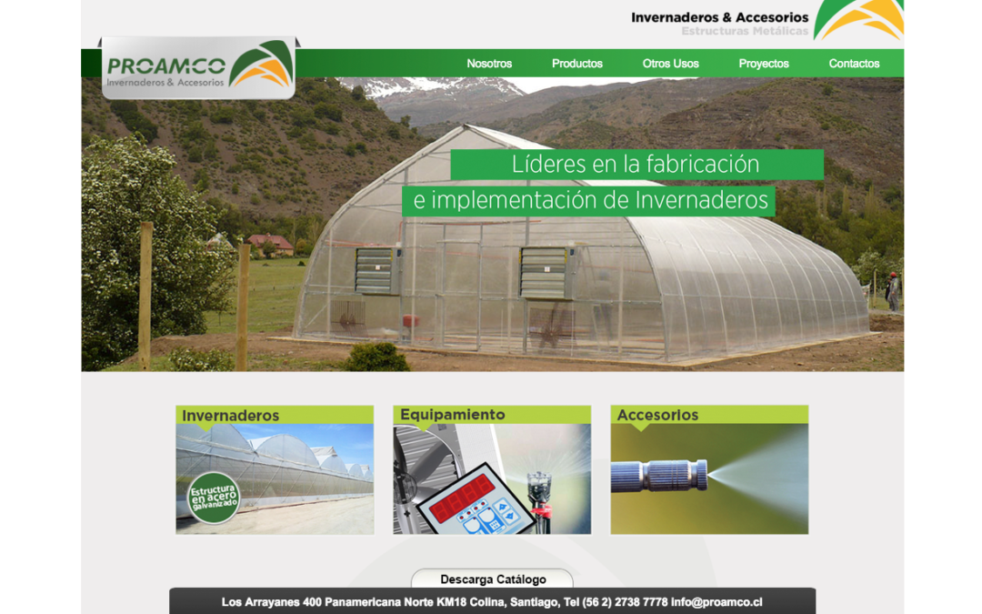 Proamco, Cubiertas de Invernaderos en Santiago