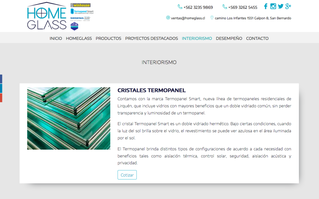 Homeglass, Instalación de Muros de Cortina y ventanas de pvc
