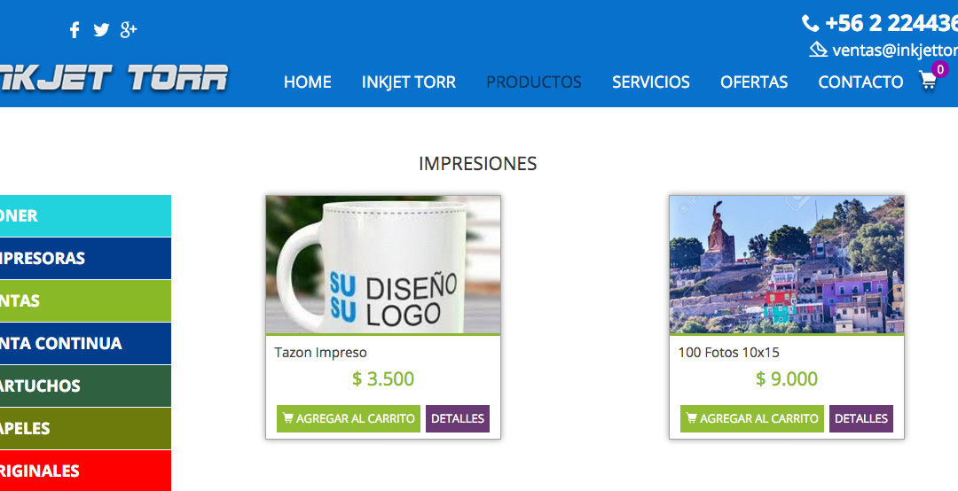 Inkjettorr, Venta de Papeles fotográficos