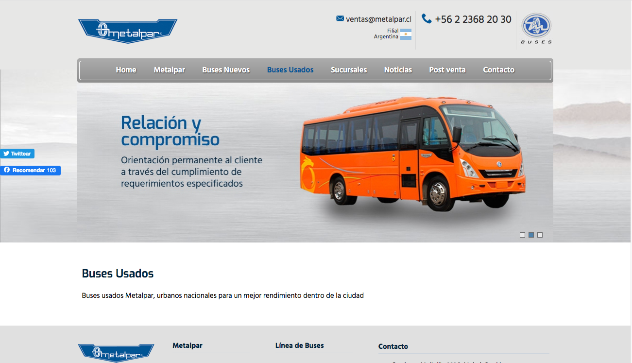 Venta de buses en santiago