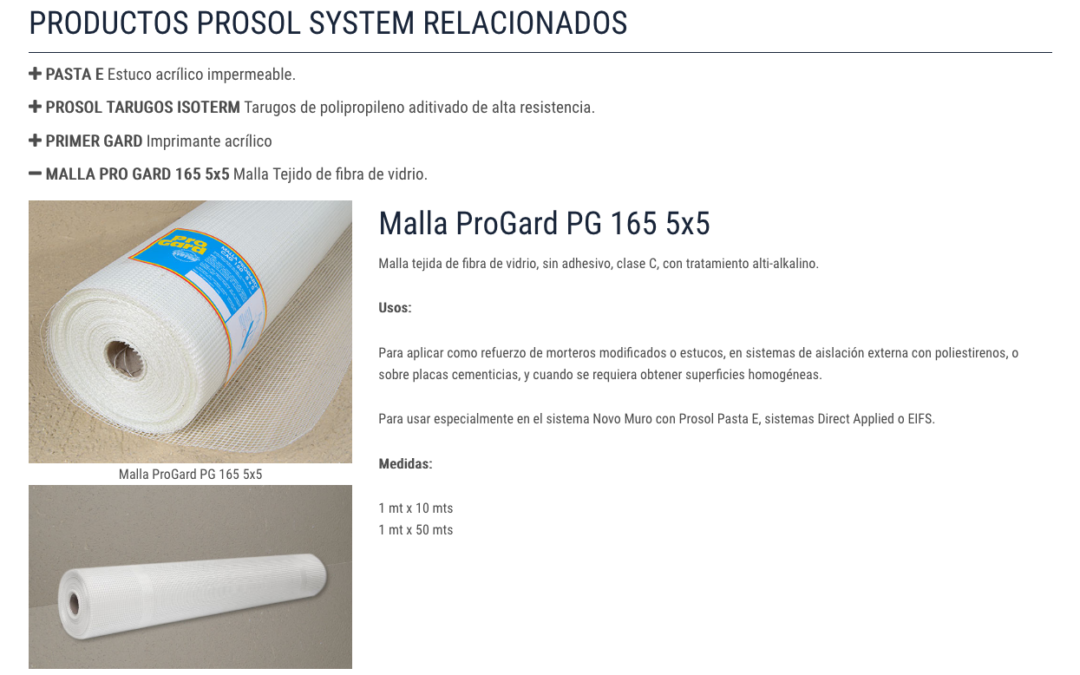 Prosolsystem, Comercializadora de EIFS