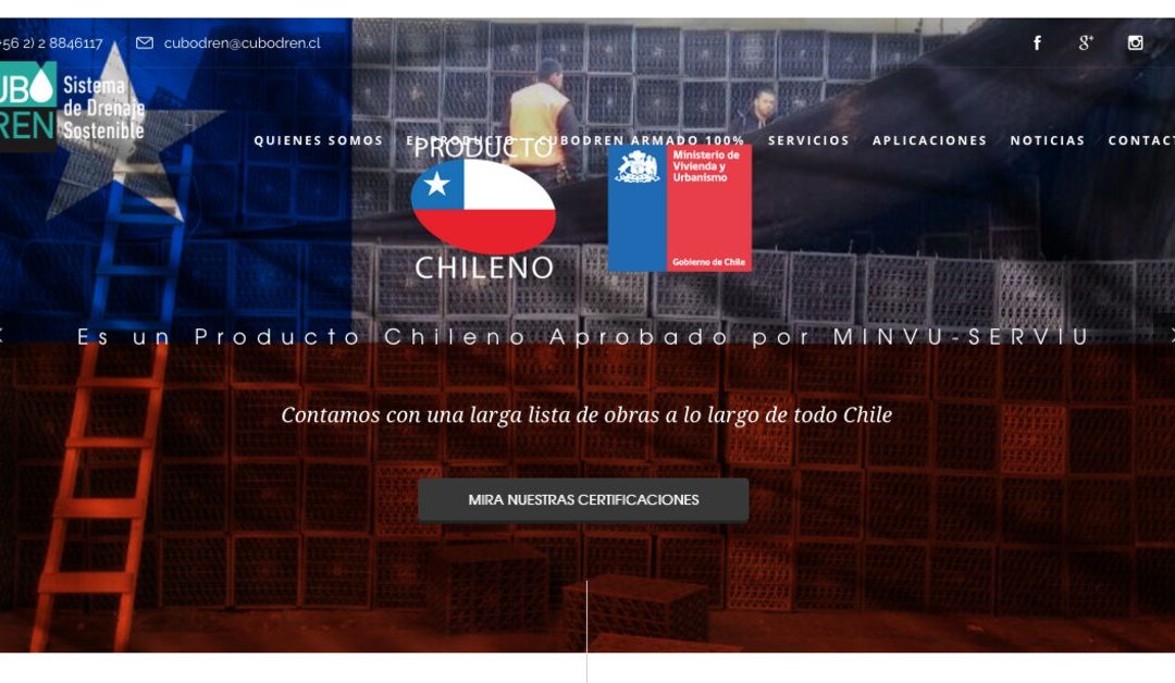 Cubodren, venta de sistema de módulos de drenaje