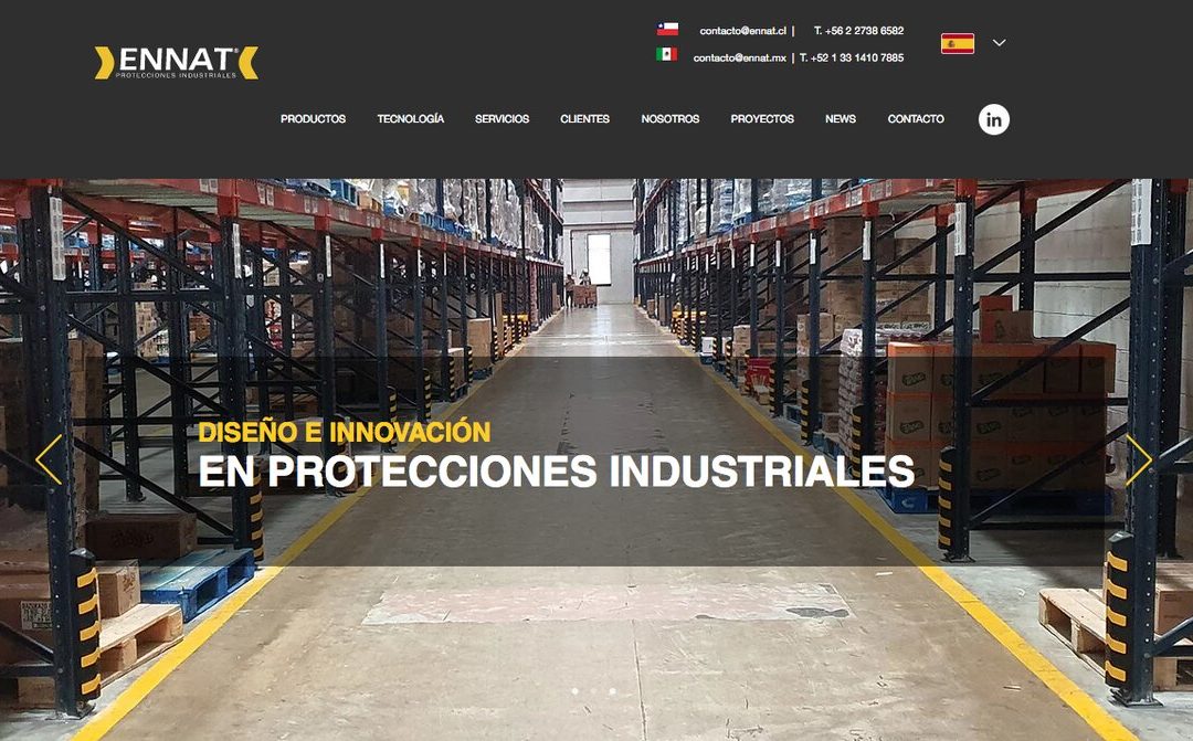 Ennat Group, protección industrial, protectores de muro y de pilar