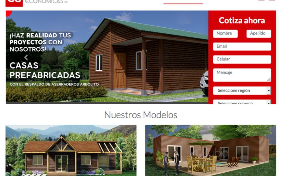 Casas económicas, casas de madera prefabricadas en Chile