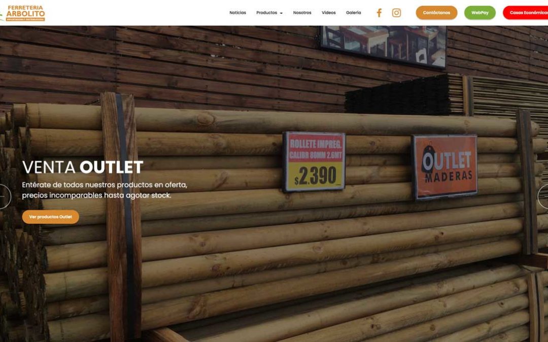 Ferretería Arbolito, distribuidora de maderas de pino insigne en Santiago