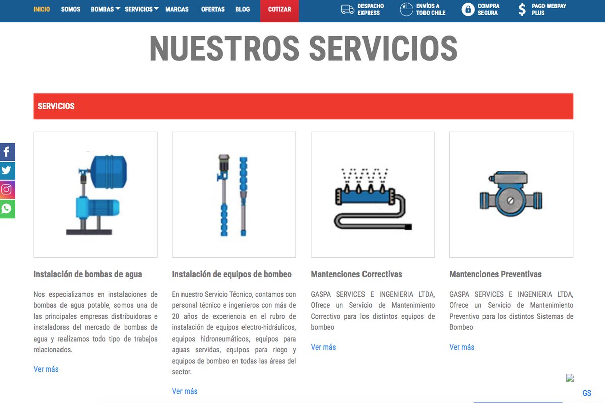 mantenimiento de bombas de agua potable
